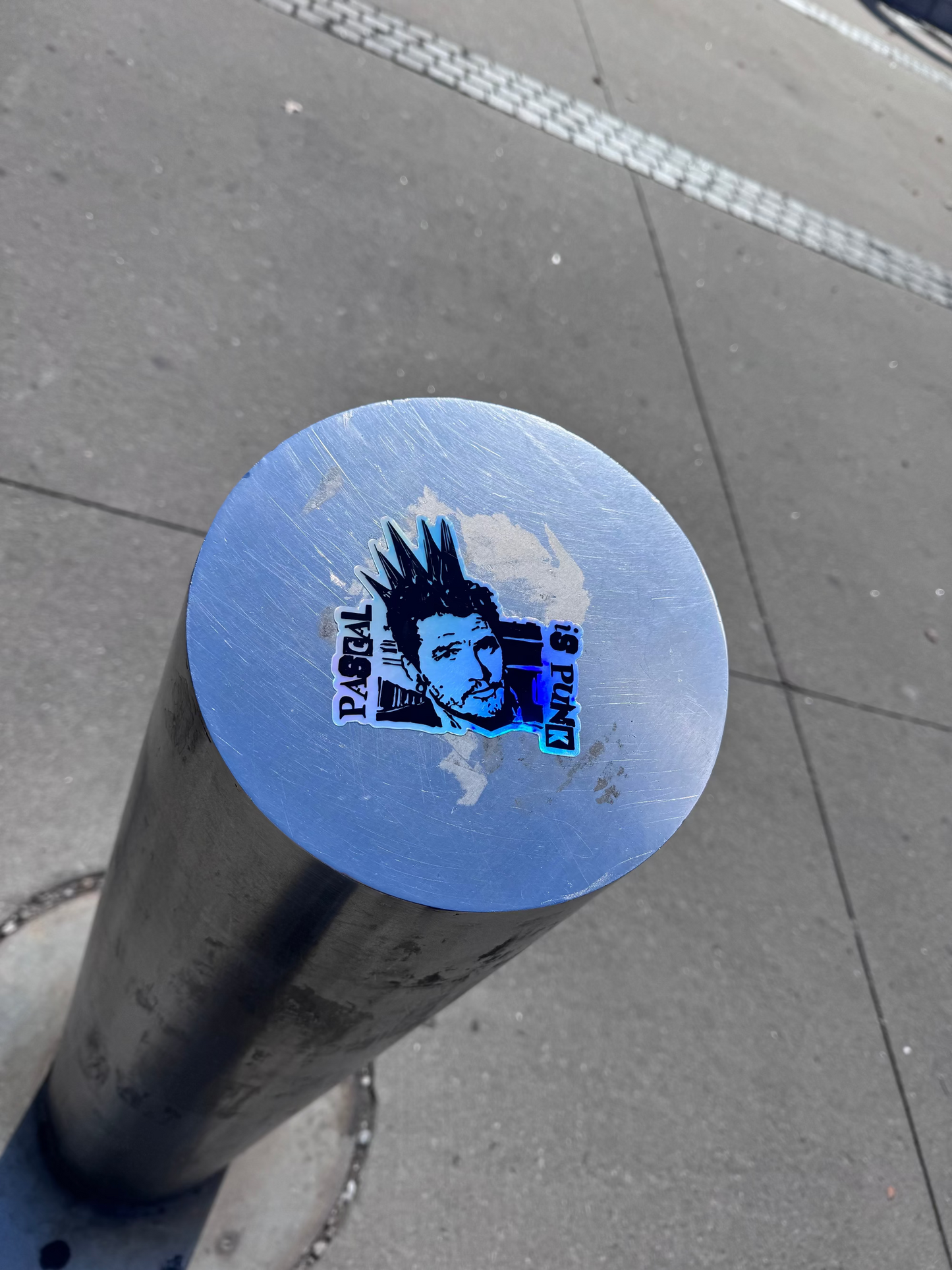 Pascal Is Punk Holographic Sticker
